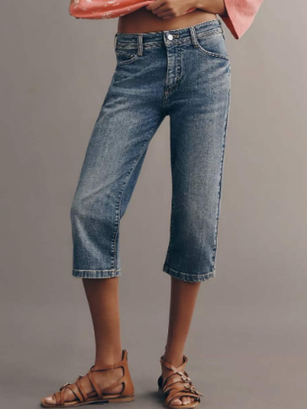 Anthropologie Pilcro Penny Low-Rise Pedal Pusher Capri Jeans 26 NWT